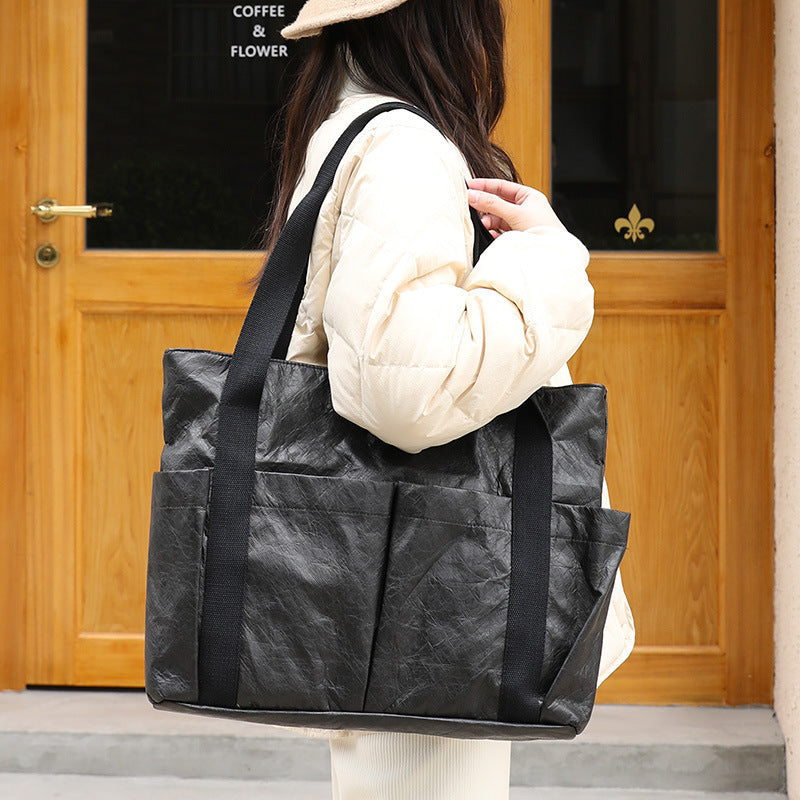 Women's Retro Vintage Washed Fashion Kraft Shoulder Bags