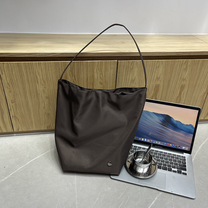 Women's Oxford Cloth Hand Holding Large Capacity Bucket Bags