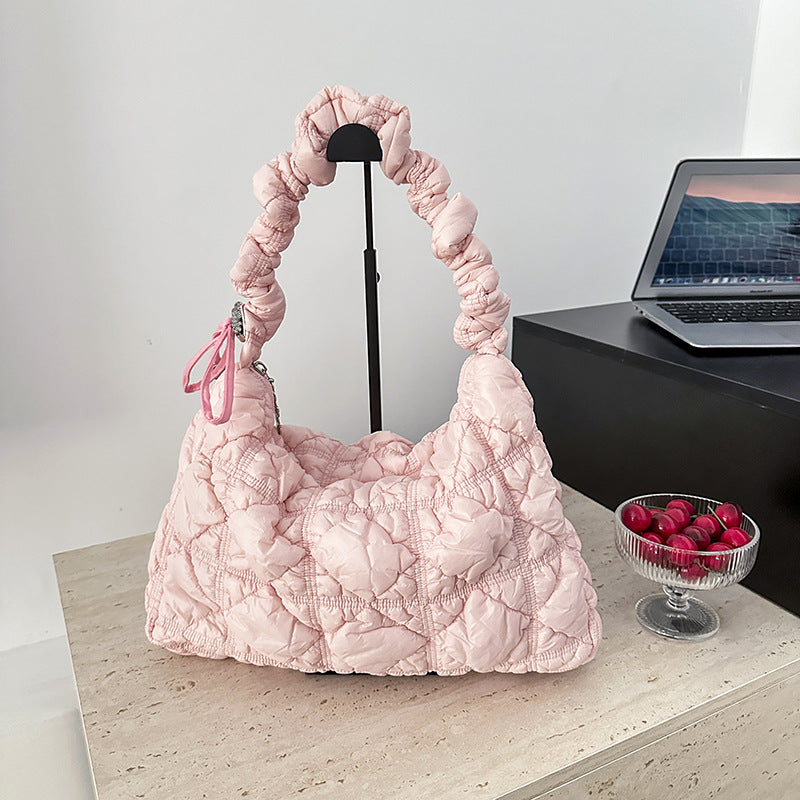 Versatile Cloud Bubble Large Capacity Drawstring Shoulder Bags