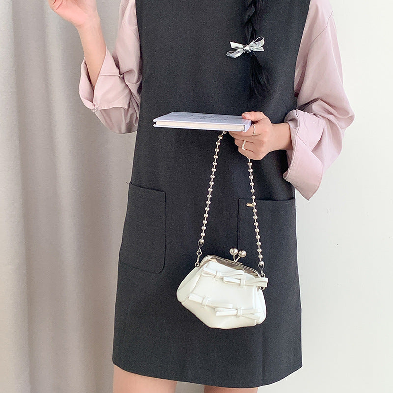 Women's Mini Cute Bow High-grade Exquisite Chain Phone Bags