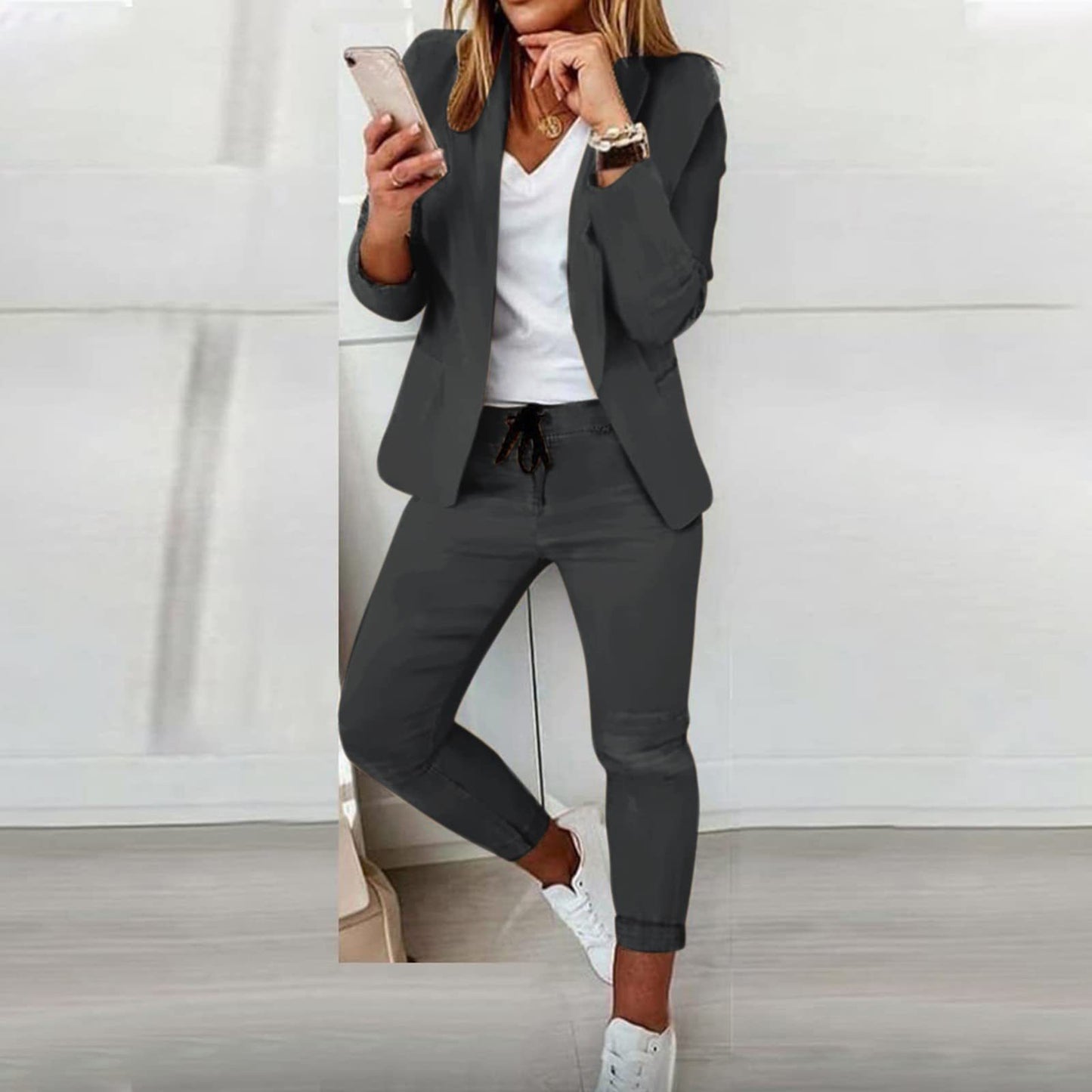 Women's Elegant Casual Fashion Set Small Suits
