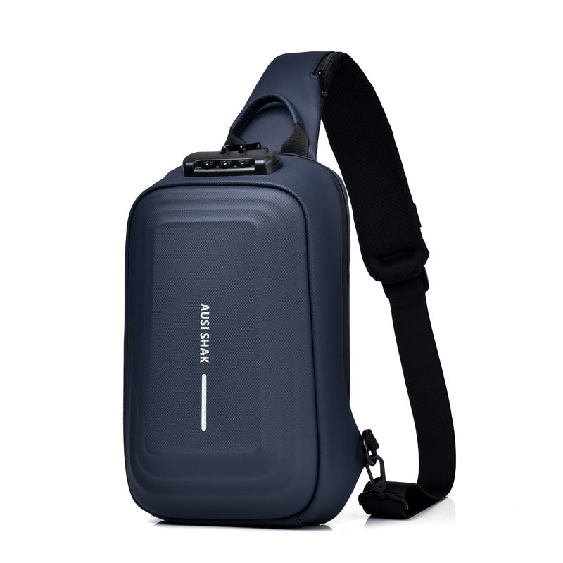 Men's Motorcycle Password Unique Leisure Cross Body Men's Messenger Bags