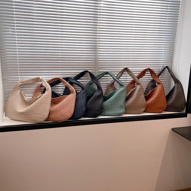 Women's Style High Sense Woven Elegant Underarm Bags