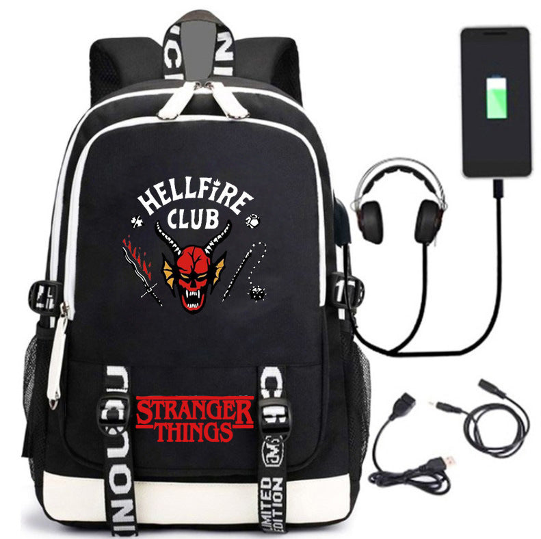 American Tv Stranger Things Charging Luminous Backpacks