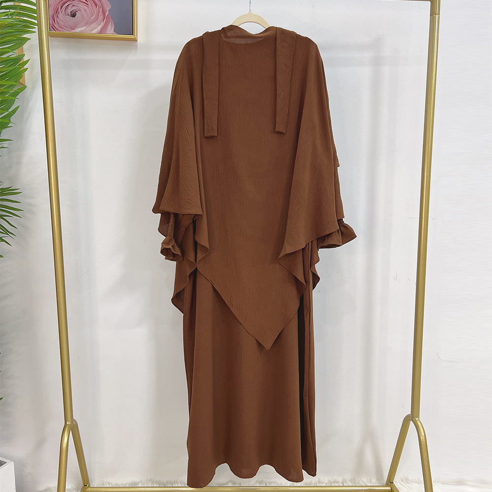 Turkey Solid Color Dress With Headscarf Dresses