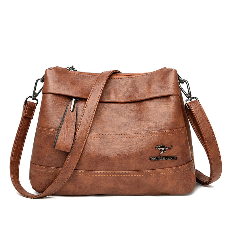 Women's Soft Leather Mother Fashion Large Capacity Crossbody Bags
