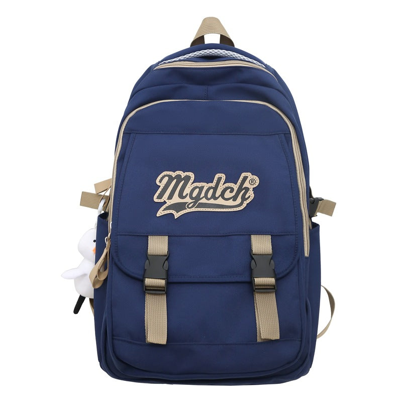 Men's Korean Junior High Large Capacity Burden Middle School Students' Schoolbags