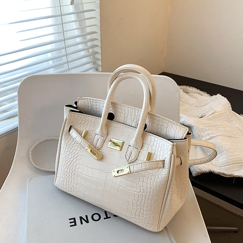 Women's Large Capacity Summer Fashion Trendy Stone Shoulder Bags