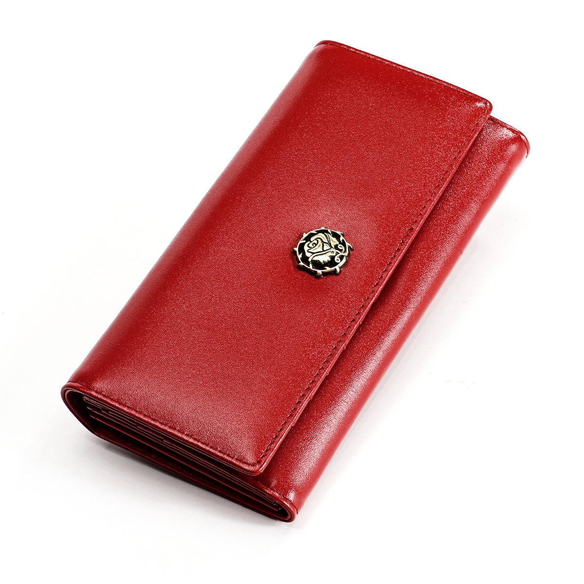Women's Pretty Leather Long Fashion Cattlehide Ladies Wallets