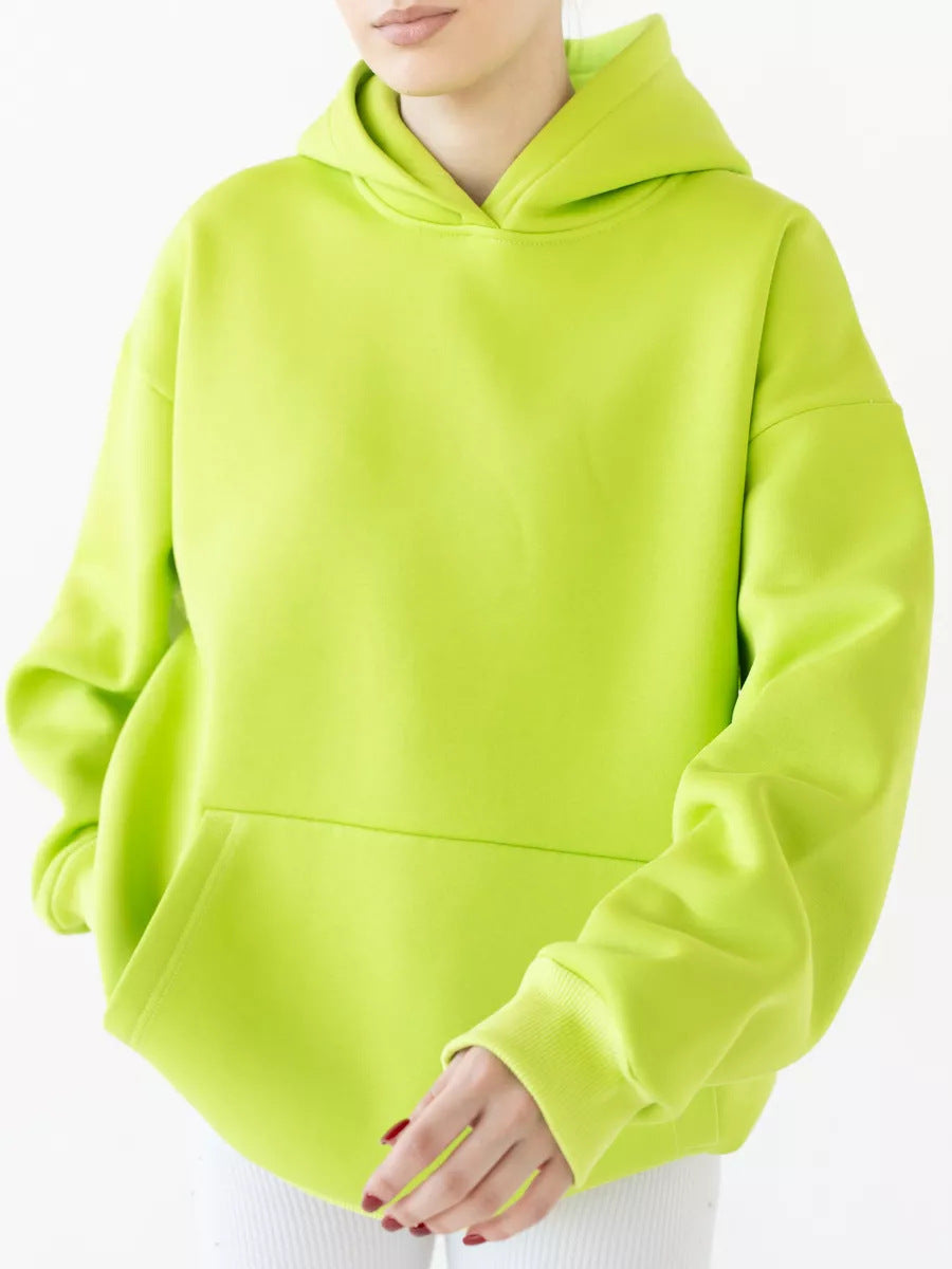 Women's Long-sleeved Hooded Pullover Loose Casual Sweaters