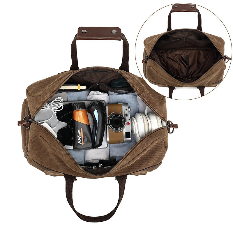 Men's Large Capacity Long-distance Canvas Portable Business Travel Bags