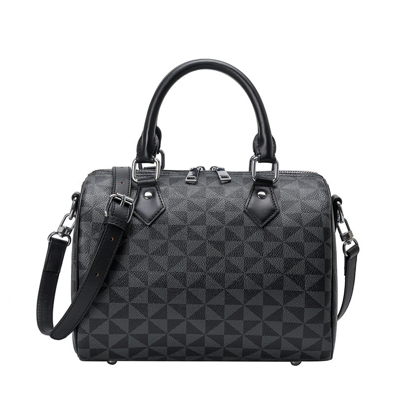 Women's Simple Easy To Match Boston Print Bags