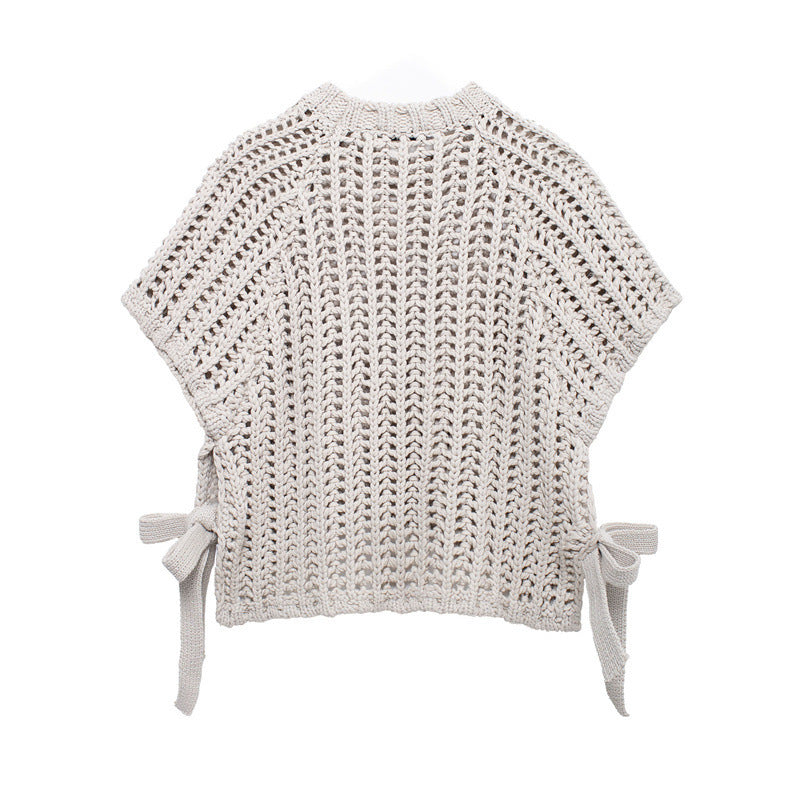 Women's Fashion Side Strap Thick Needle Sweaters