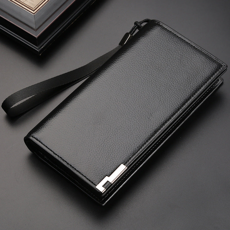 Men's Long Zipper Multiple Slots Light Luxury Men's Wallet