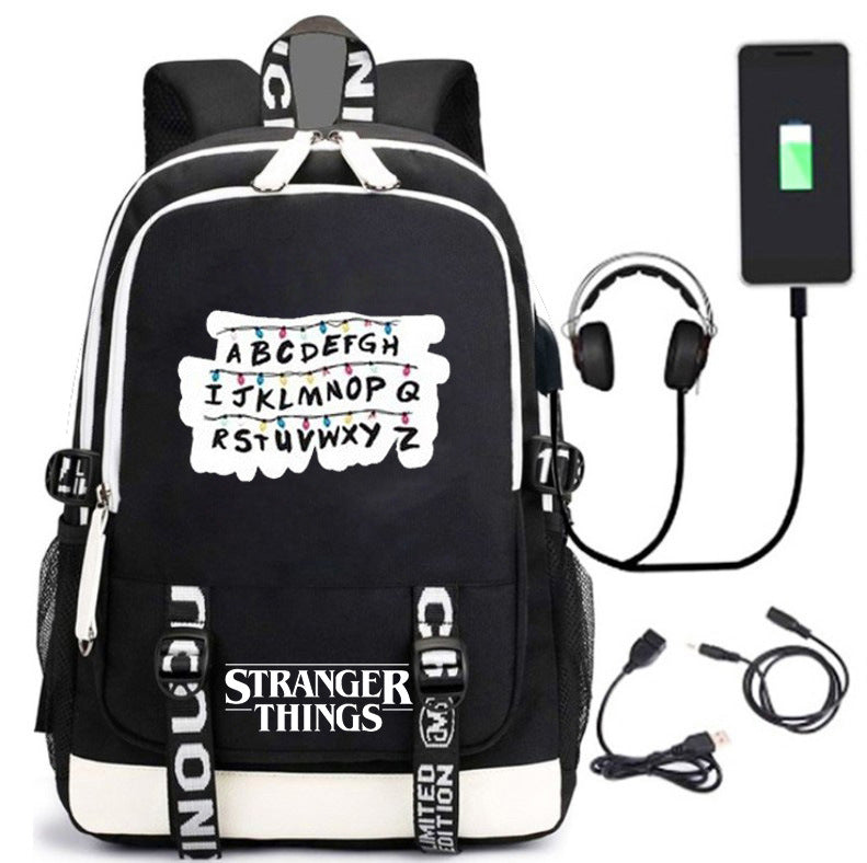 American Tv Stranger Things Charging Luminous Backpacks