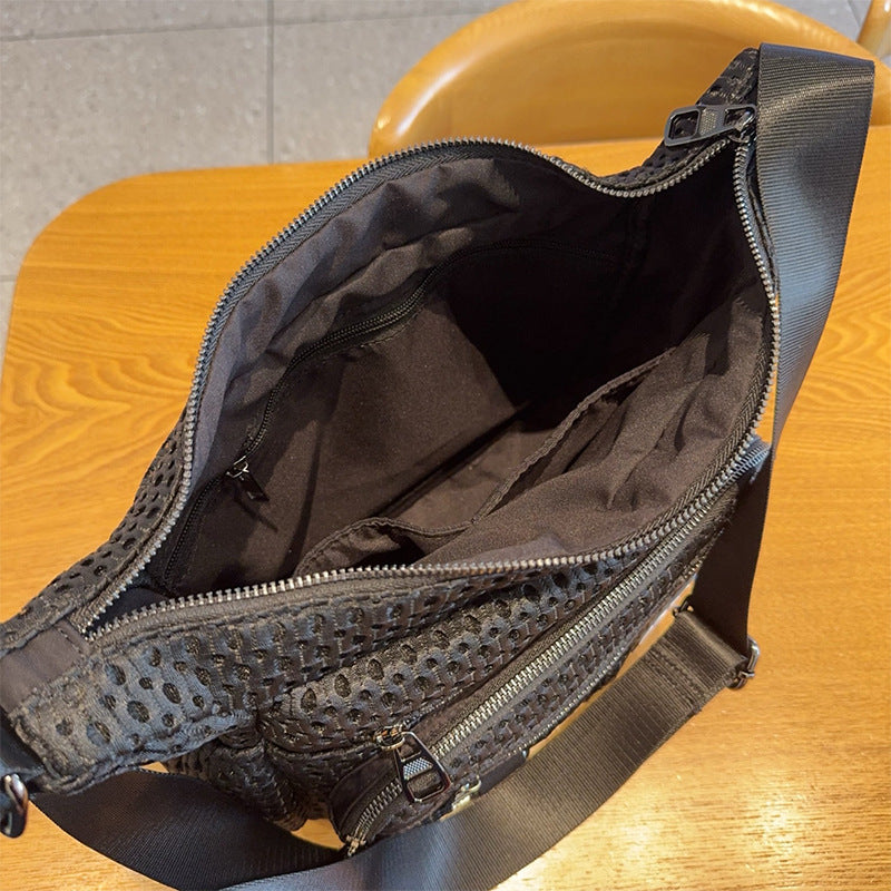 Women's Mesh Stylish Mummy Versatile Practical Commuter Crossbody Bags