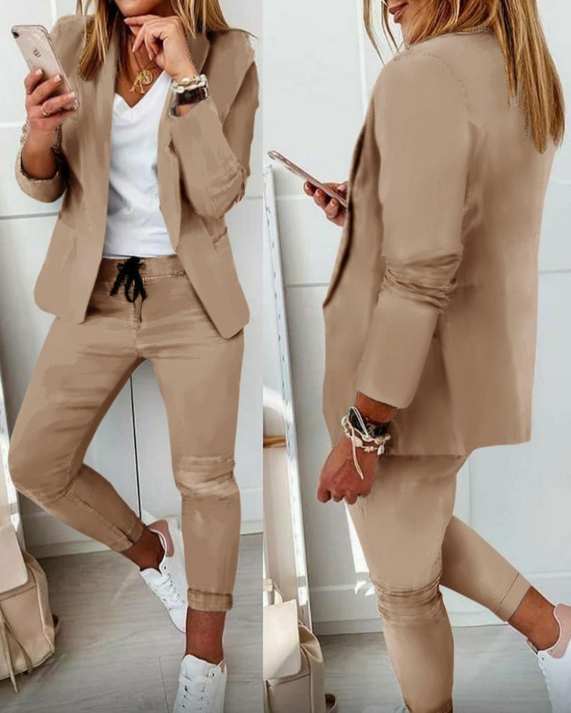 Women's Elegant Casual Fashion Set Small Suits