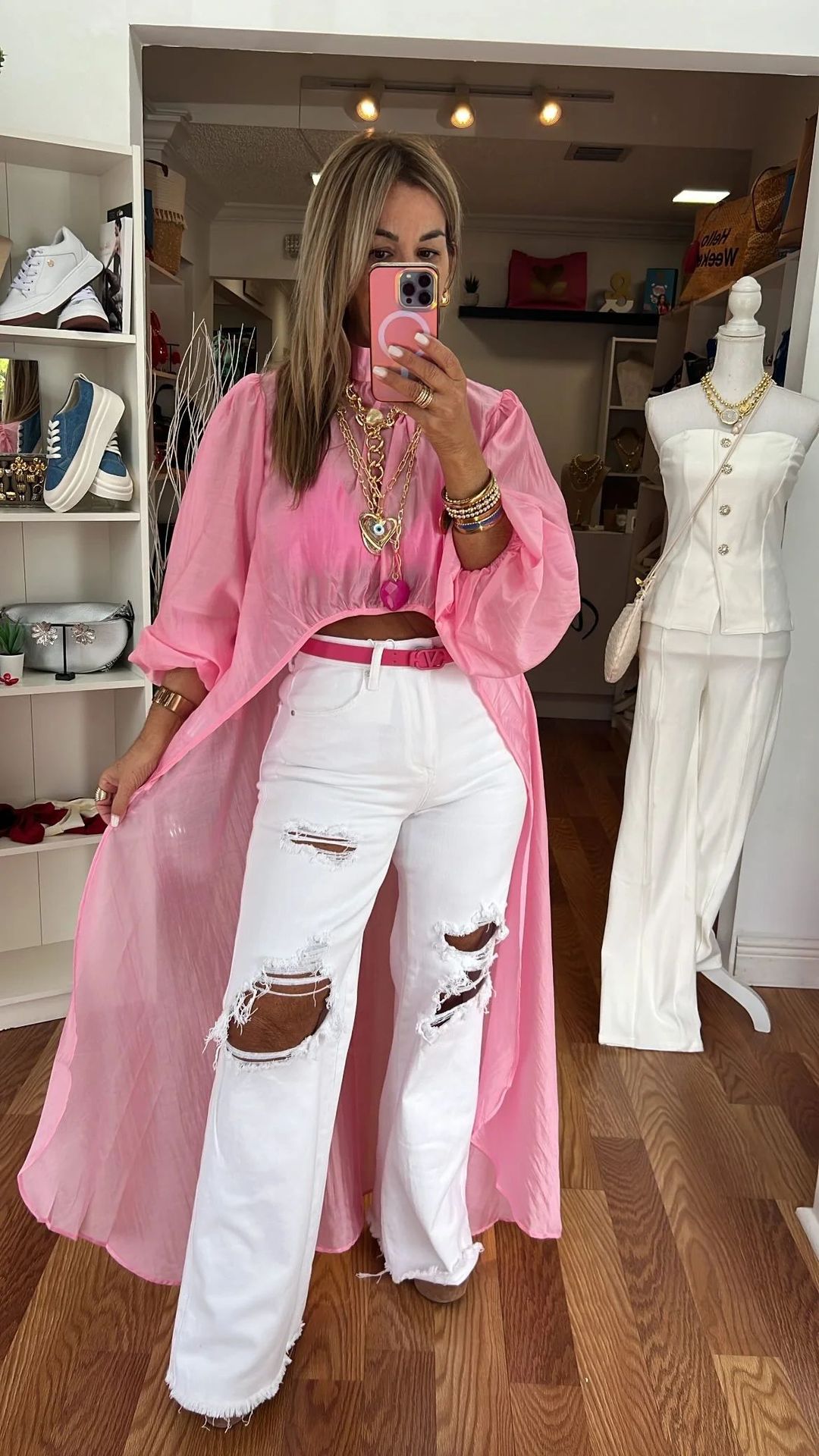 Women's Thin Bubble Long Sleeve Irregular Shirt Tops