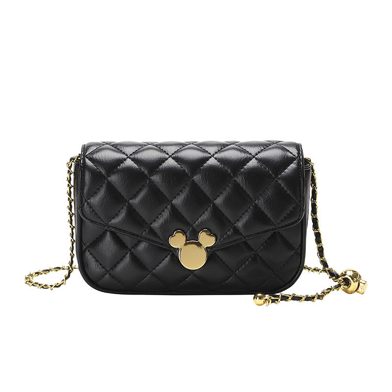 Women's Chain High Texture Classic Style Rhombus Crossbody Bags