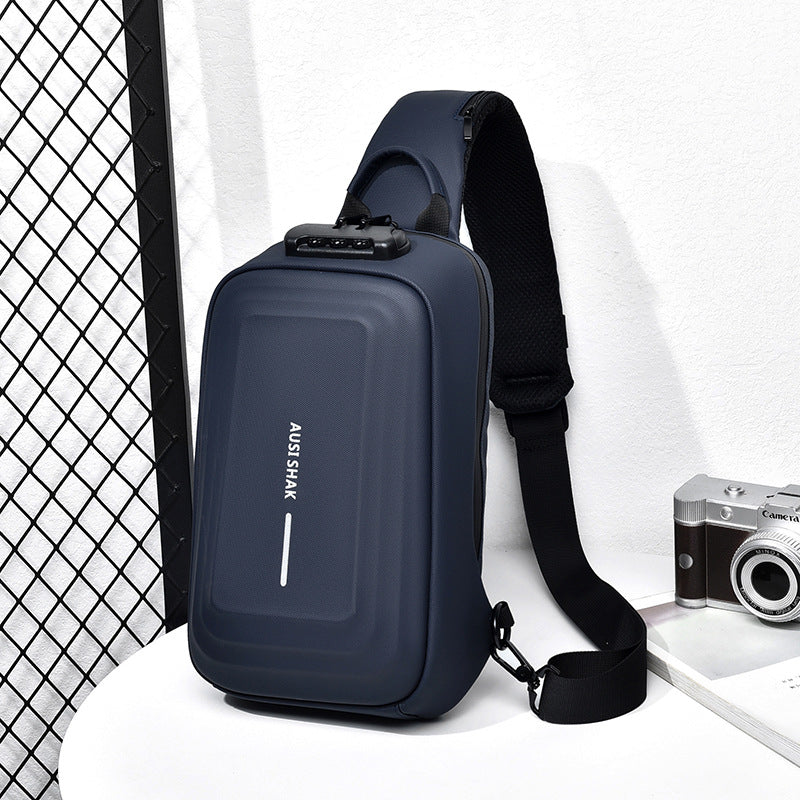 Men's Motorcycle Password Unique Leisure Cross Body Men's Messenger Bags