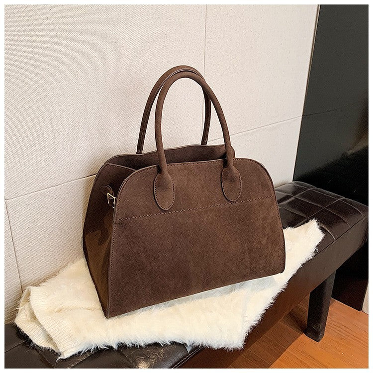 Women's Retro Textured Large Capacity Summer Frosted Tote Bags