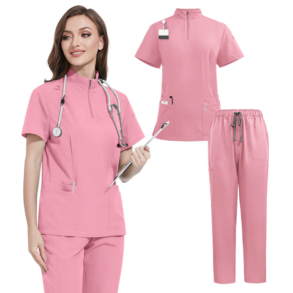 Women's Stand Collar Nurse Work Clothes Hand Uniform