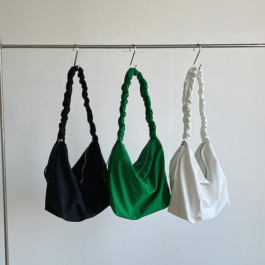 Women's Simple Fashion Out Pleated Strap Bags