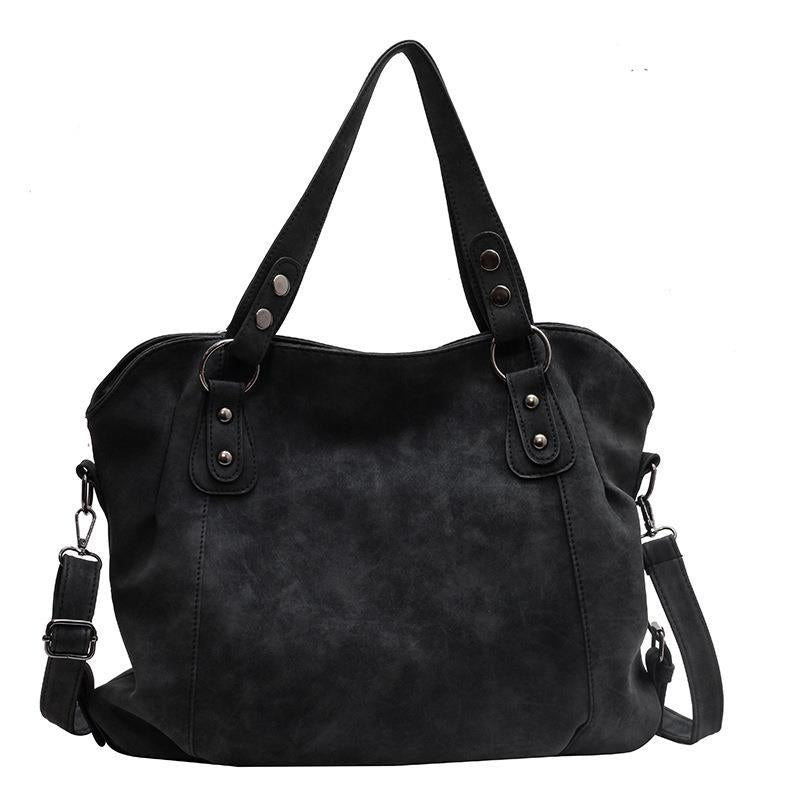 Women's Retro Fashionable Simple Korean Style Large Backpacks