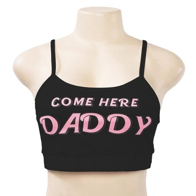 Women's Fashion Letters Printed Sexy Tight Braces Suits