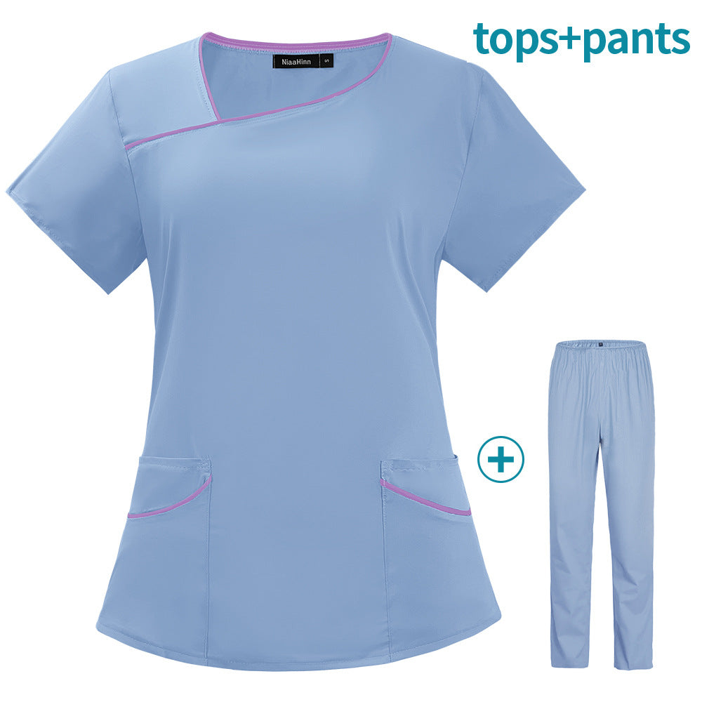 Summer Sleeve Female Laboratory Business Work Clothes Hospital Shorts