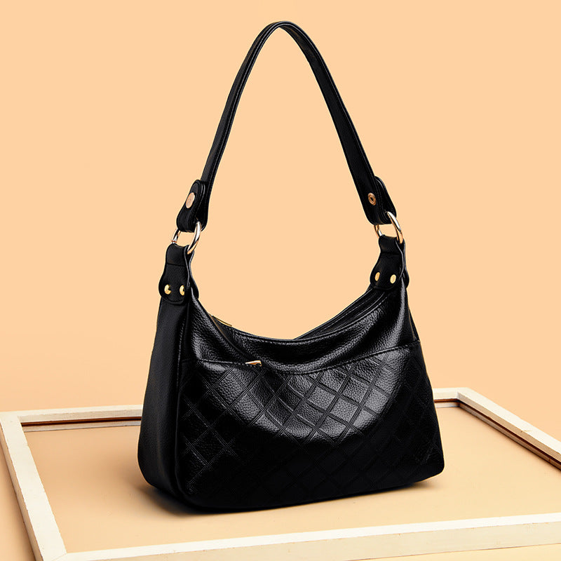 Women's Versatile Large Capacity Soft Leather Mother Crossbody Bags
