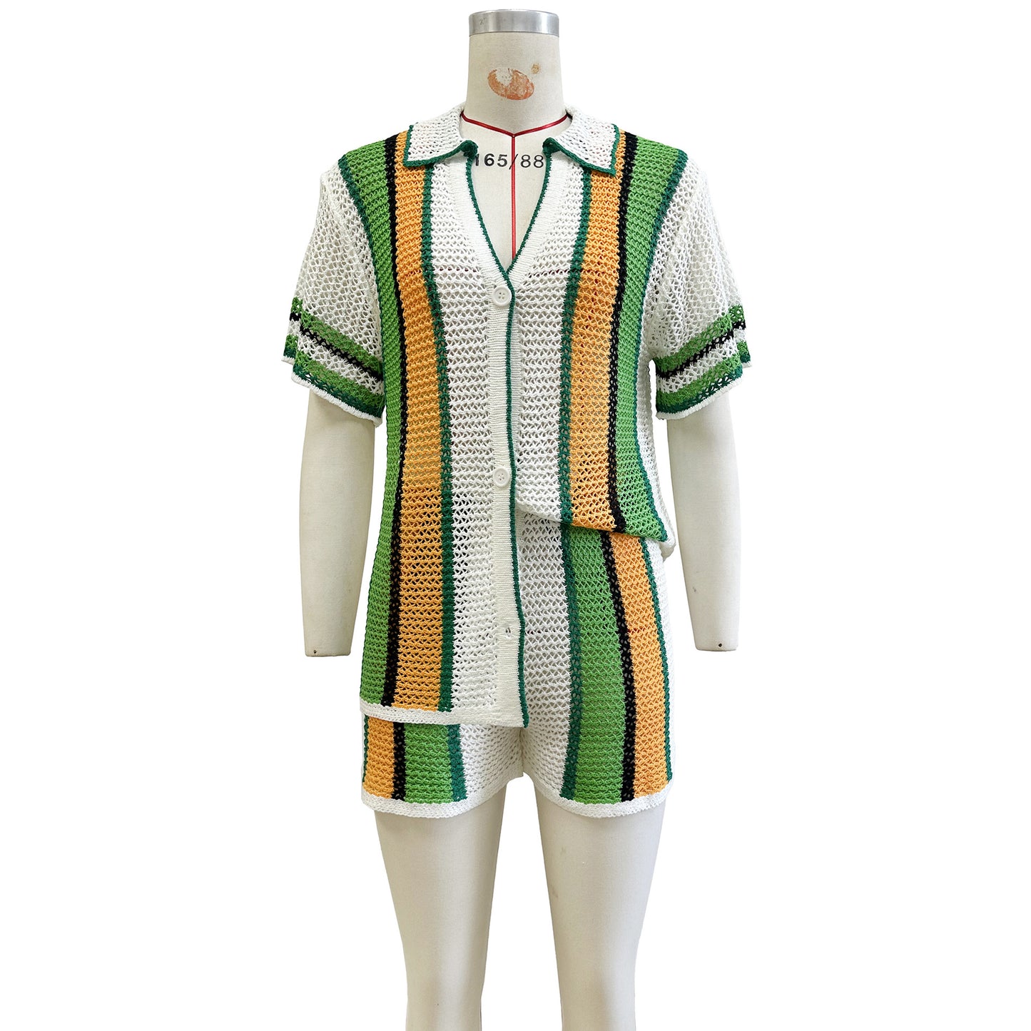 Women's Comfortable Sexy Hollow Lapel Knitted Suits