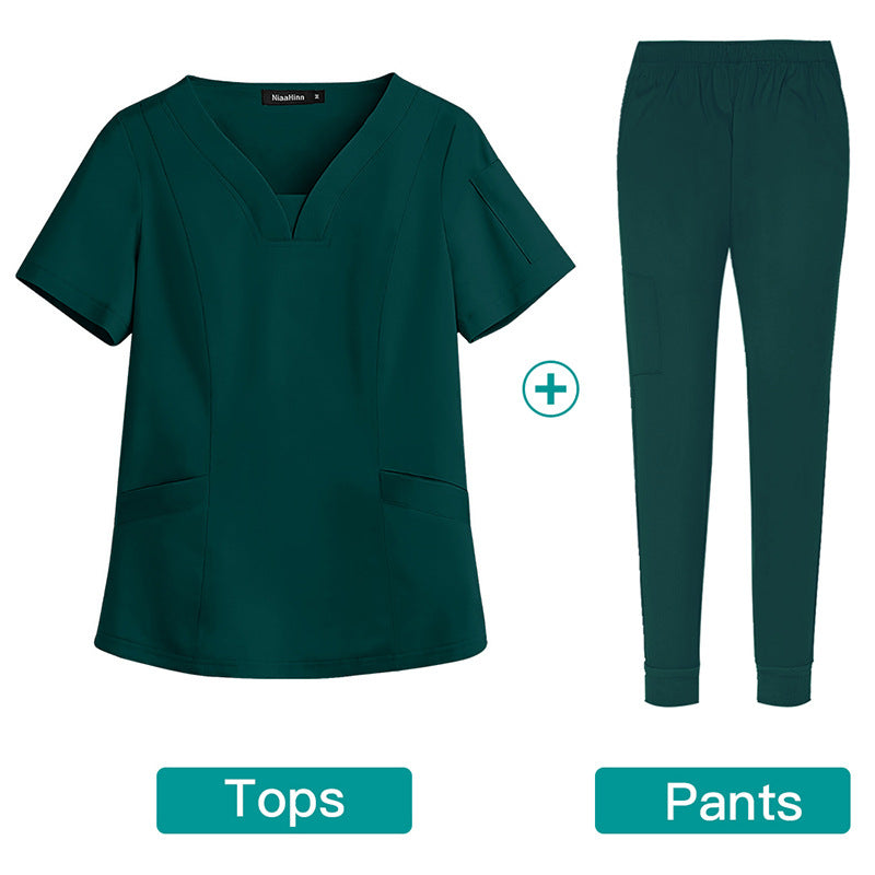 Hand Washing Elastic Medical Work Clothes Oral Dentist Operating Uniform