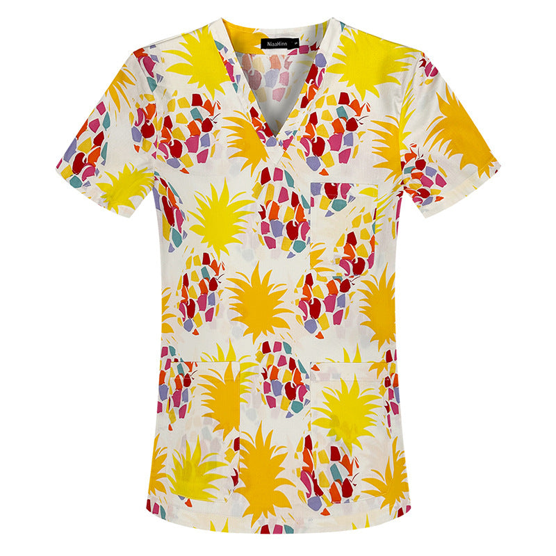 Sleeve Split Doctor Hand Washing Summer Thin Cotton Uniform