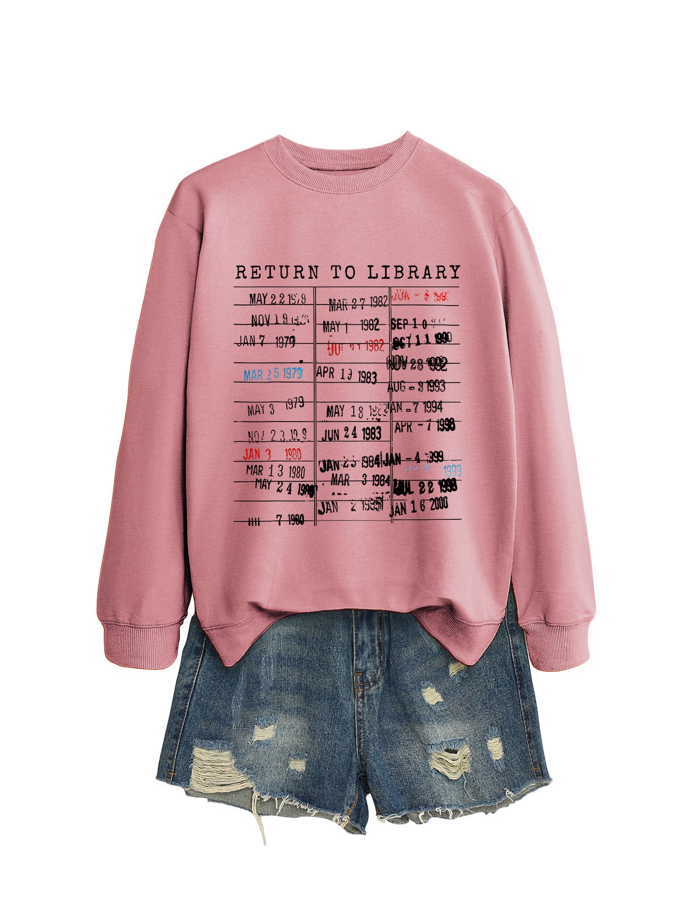 Women's Personalized Printed Fashion Round Neck Loose Sweaters