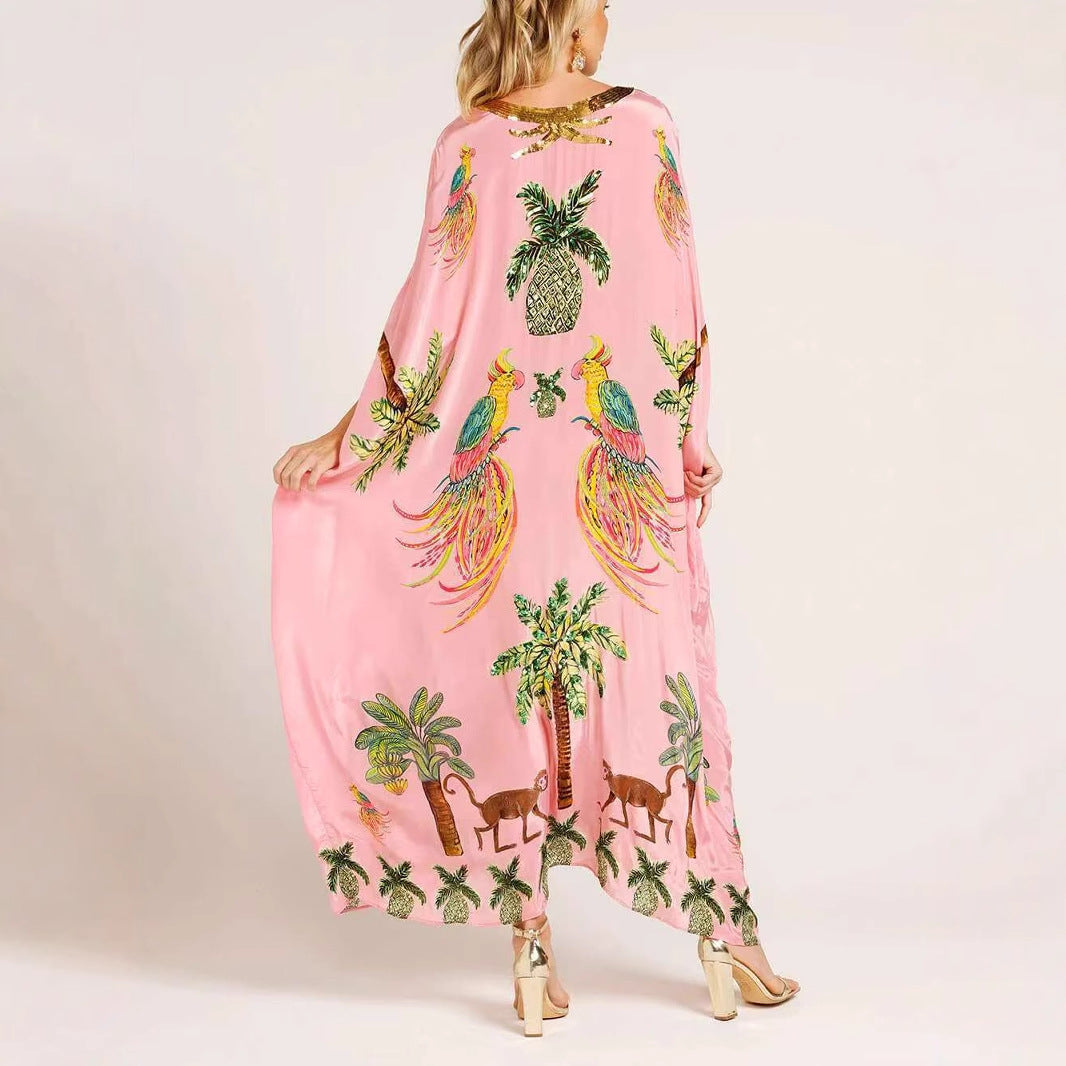 Women's Spring Print Loose Fashion Dress Dresses
