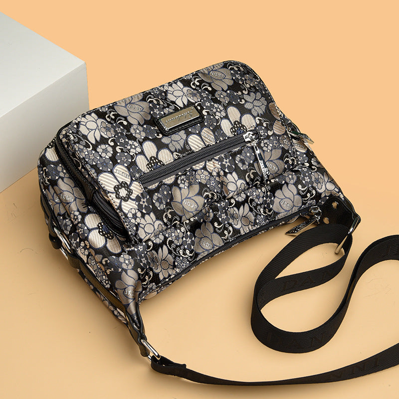 Women's Waterproof Oxford Cloth Large Capacity Printed Crossbody Bags
