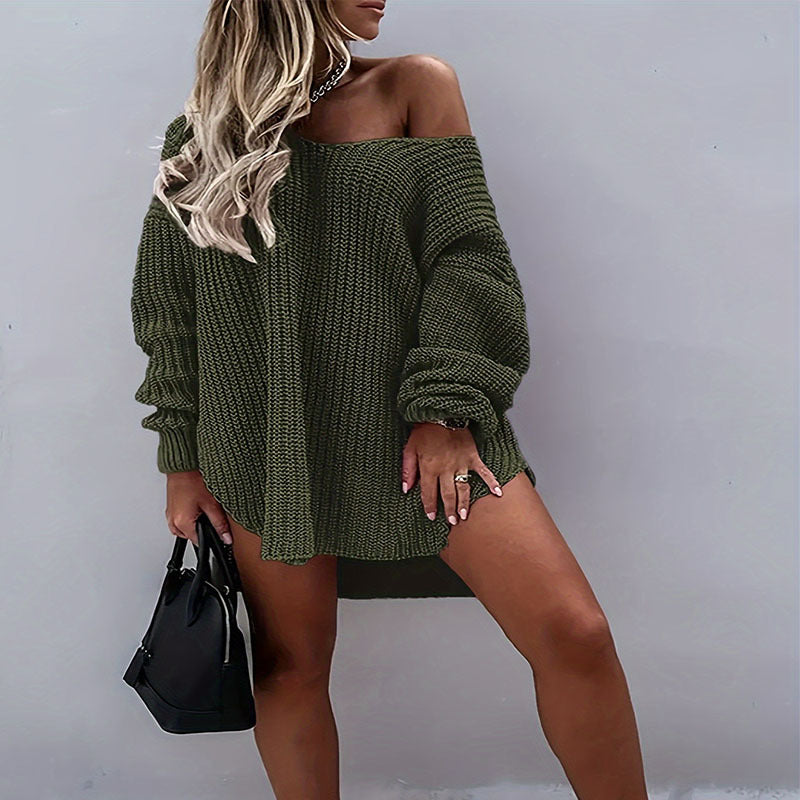 Women's Comfortable Slouchy Innovative Idle Style Knitwear