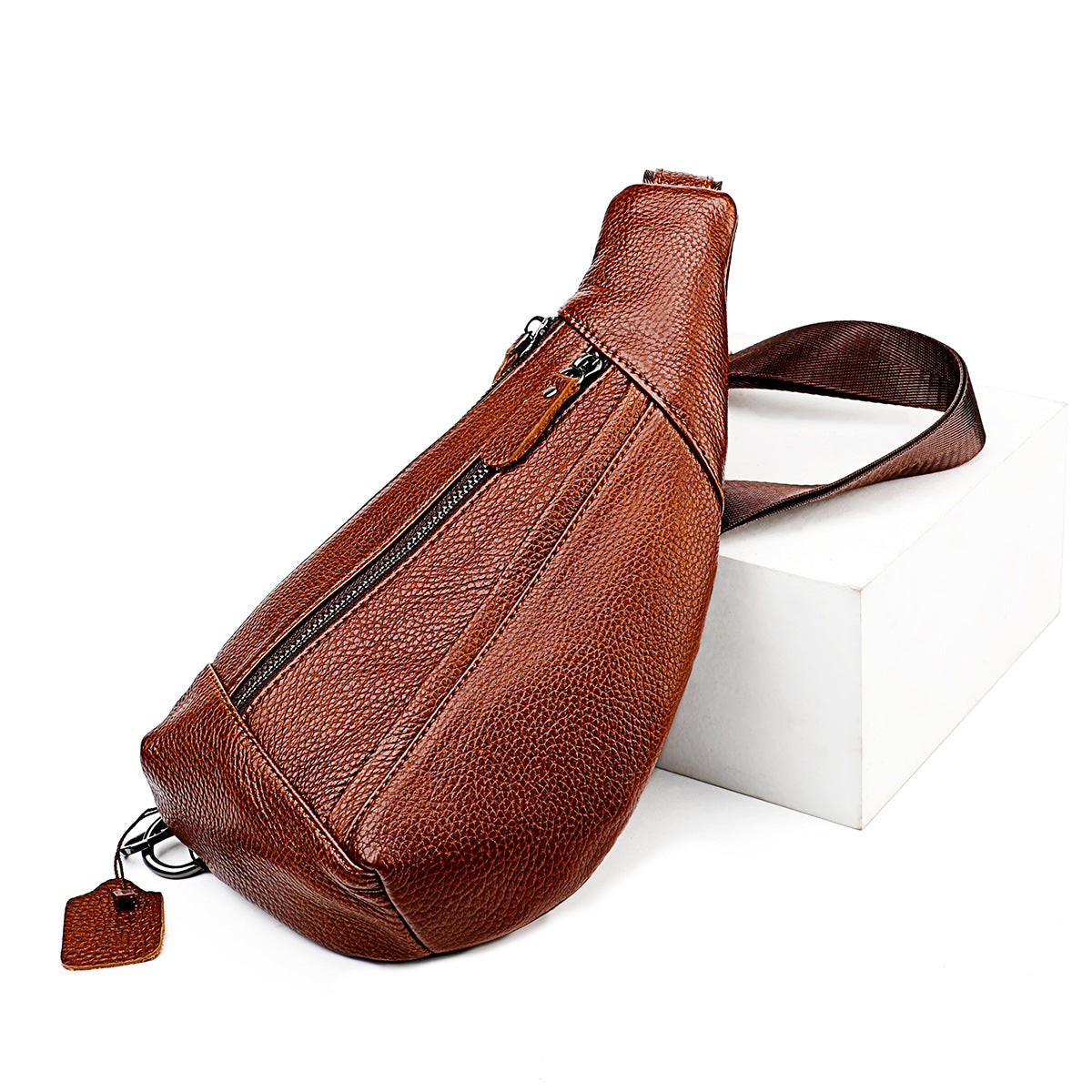 Women's & Men's & Cowhide Mobile Genuine Leather Men's Shoulder Bags