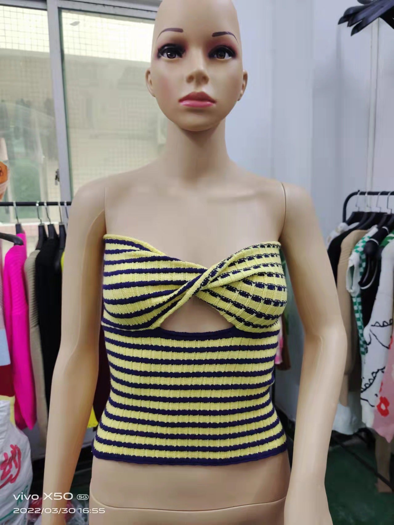 Women's Sexy Stripes Bandeau Tube Camisole Clothing