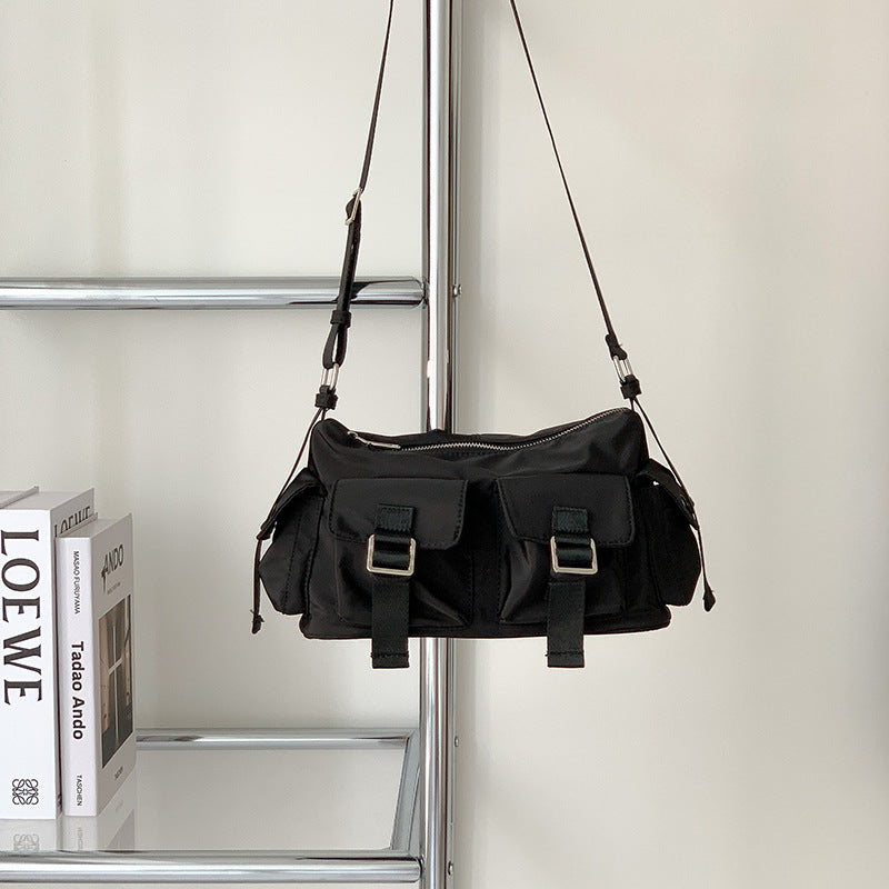 Women's Textured Nylon Cloth Fashionable Large Capacity Crossbody Bags