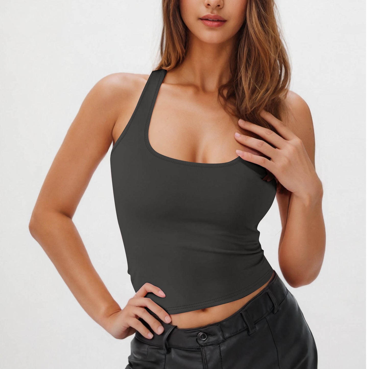 Women's Sleeveless Athletic Super Stretch Breathable Halter Tops