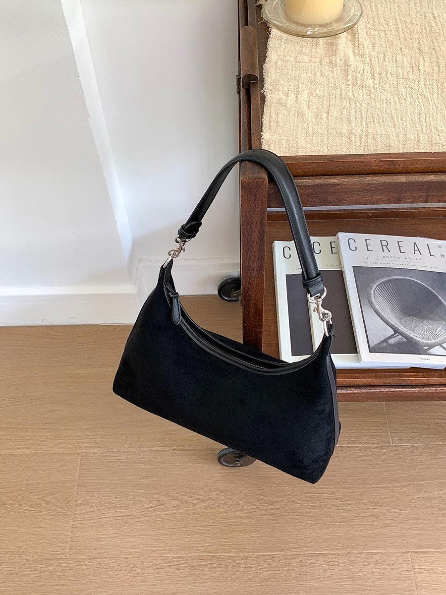 Women's Suede Autumn Niche Style Underarm Minimalist Shoulder Bags