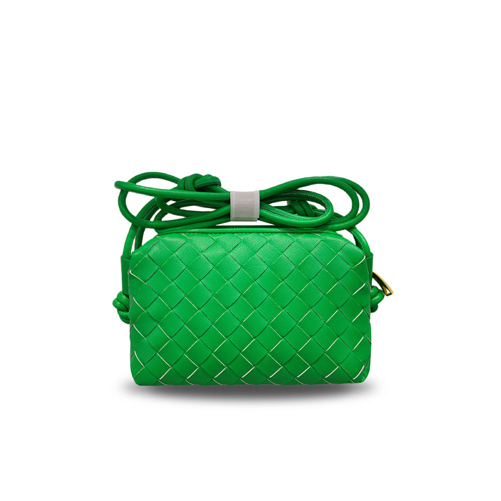 Women's Woven Cloud Genuine Leather Made Korean Shoulder Bags