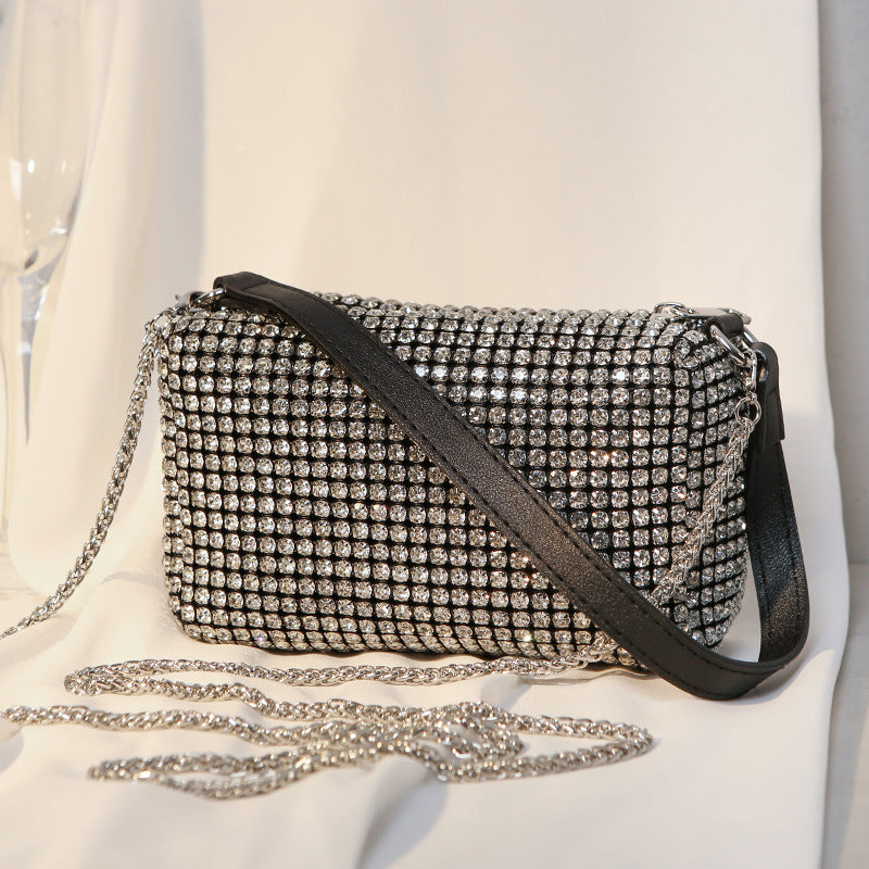 Women's King Rhinestone Full Diamond Banquet Dinner Handbags