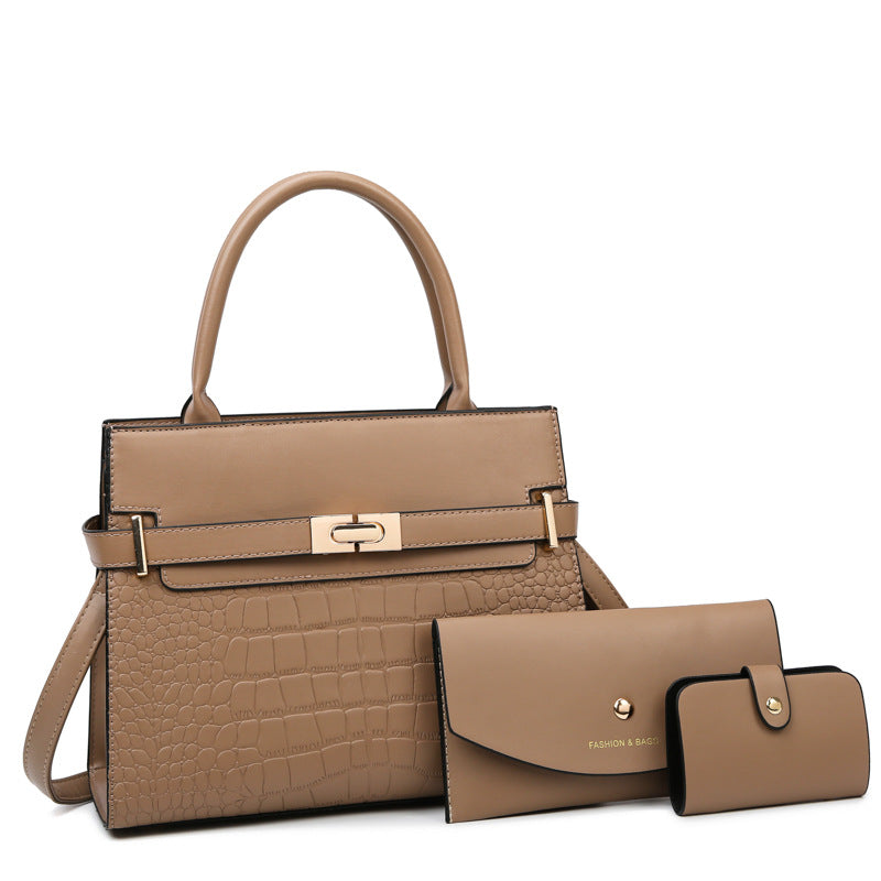 Women's Stone Pattern Match Sets Combination Shoulder Bags