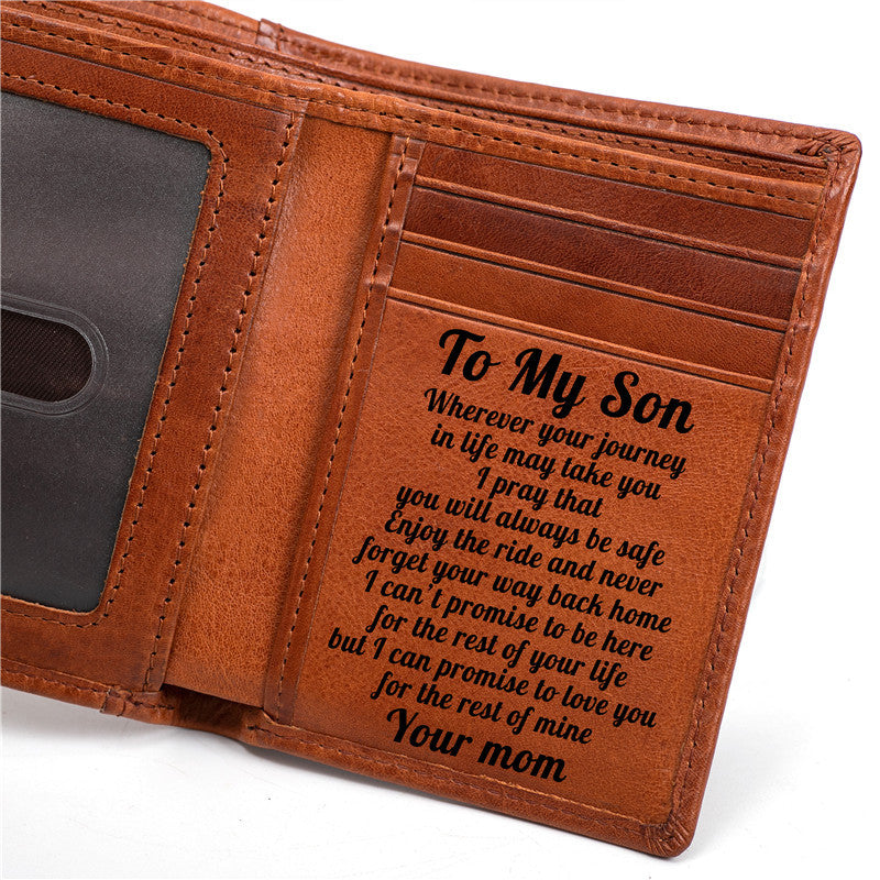 Men's Layer Cow Vegetable Tanned Leather Genuine Men's Wallets