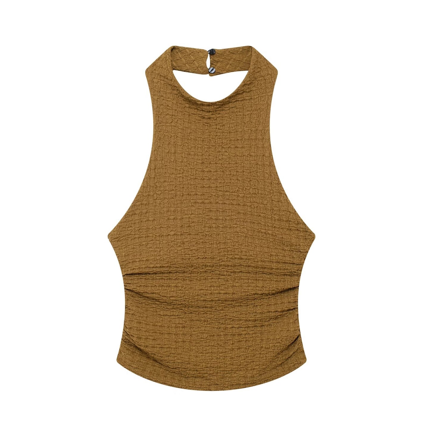 Beautiful Unique Graceful Textured Hanging Collar Tops