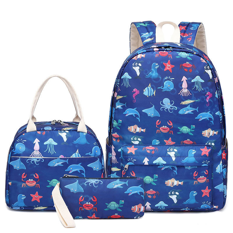 Children's Comfortable Ocean Shark Cartoon Cute Backpacks