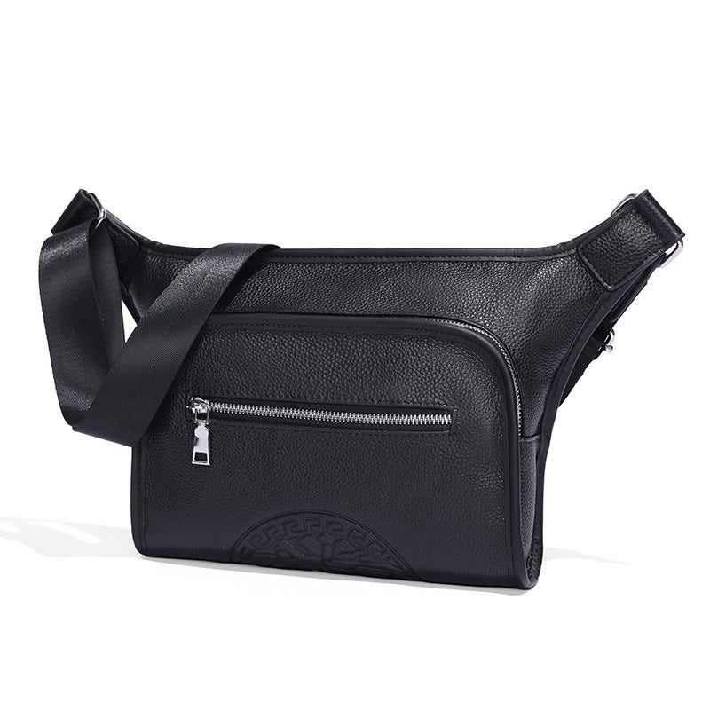 Men's Free Maintenance Oil Leather Business Fashion Men's Messenger Bags